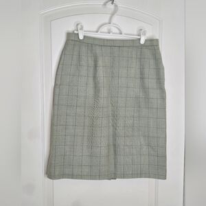 62. Pendleton | Wool‑Blend Plaid Skirt – Size 8